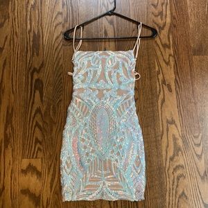 Sequin Mini Party Dress